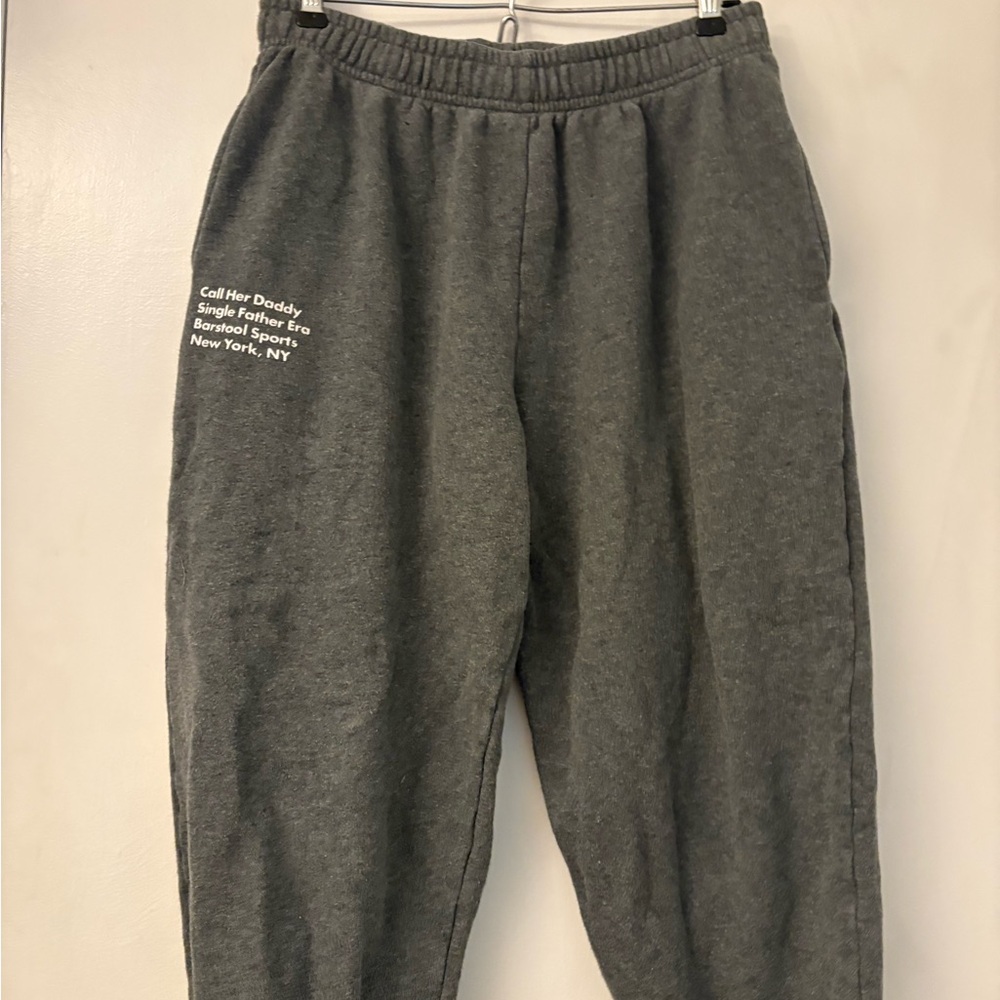 Barstool Sports Call Her Daddy Dark Grey Jogger Sweatpants